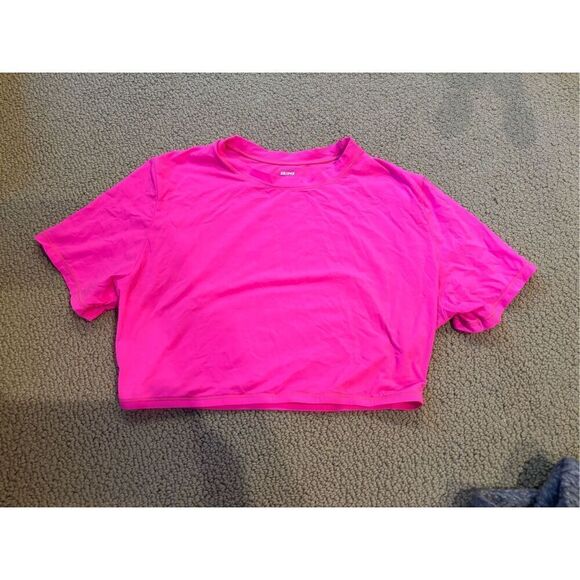 SKIMS cropped too hot pink size LARGE - Picture 1 of 4